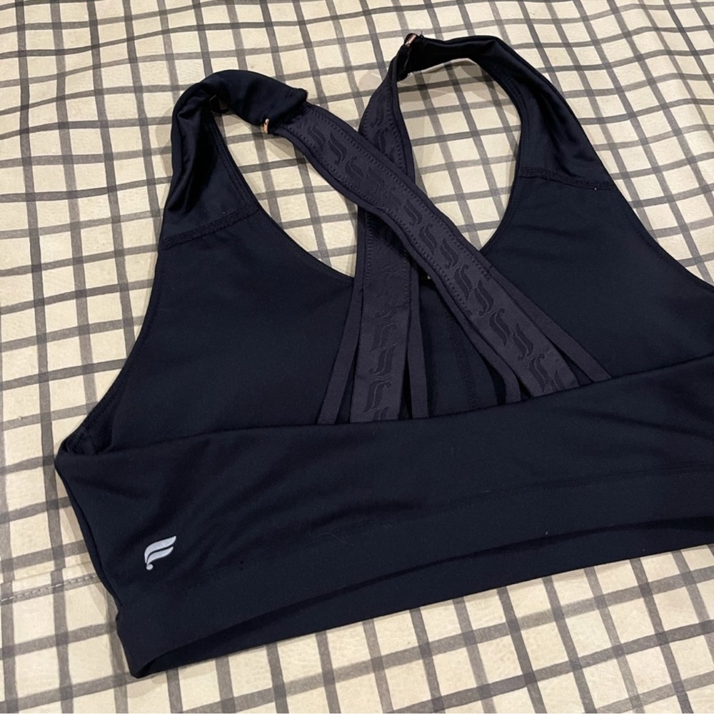 Fabletics Black Sports Bra. Sz Large - Picture 4 of 7